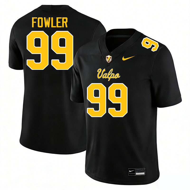 Valparaiso Beacons #99 Isaiah Fowler College Football Jerseys,Uniforms-Black